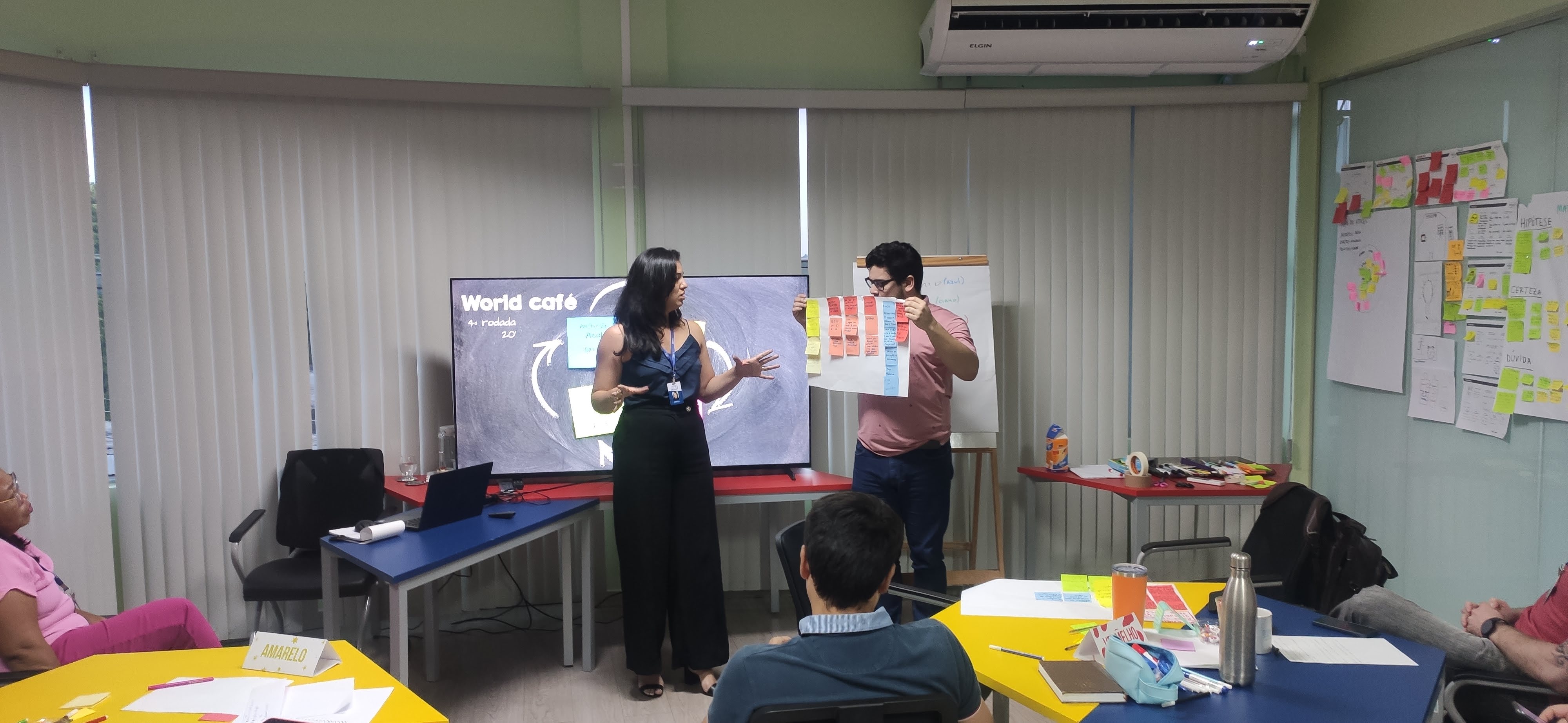 Sessão de Design Thinking no Inovajurr